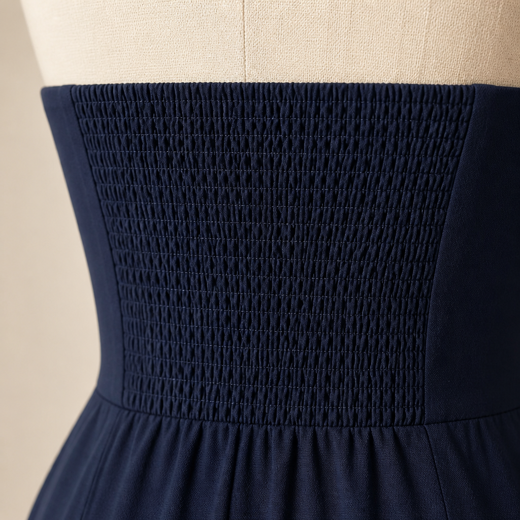 LuminaWear – Elegant Strapless Wide-Leg Jumpsuit with Smocked Back - Lamylie