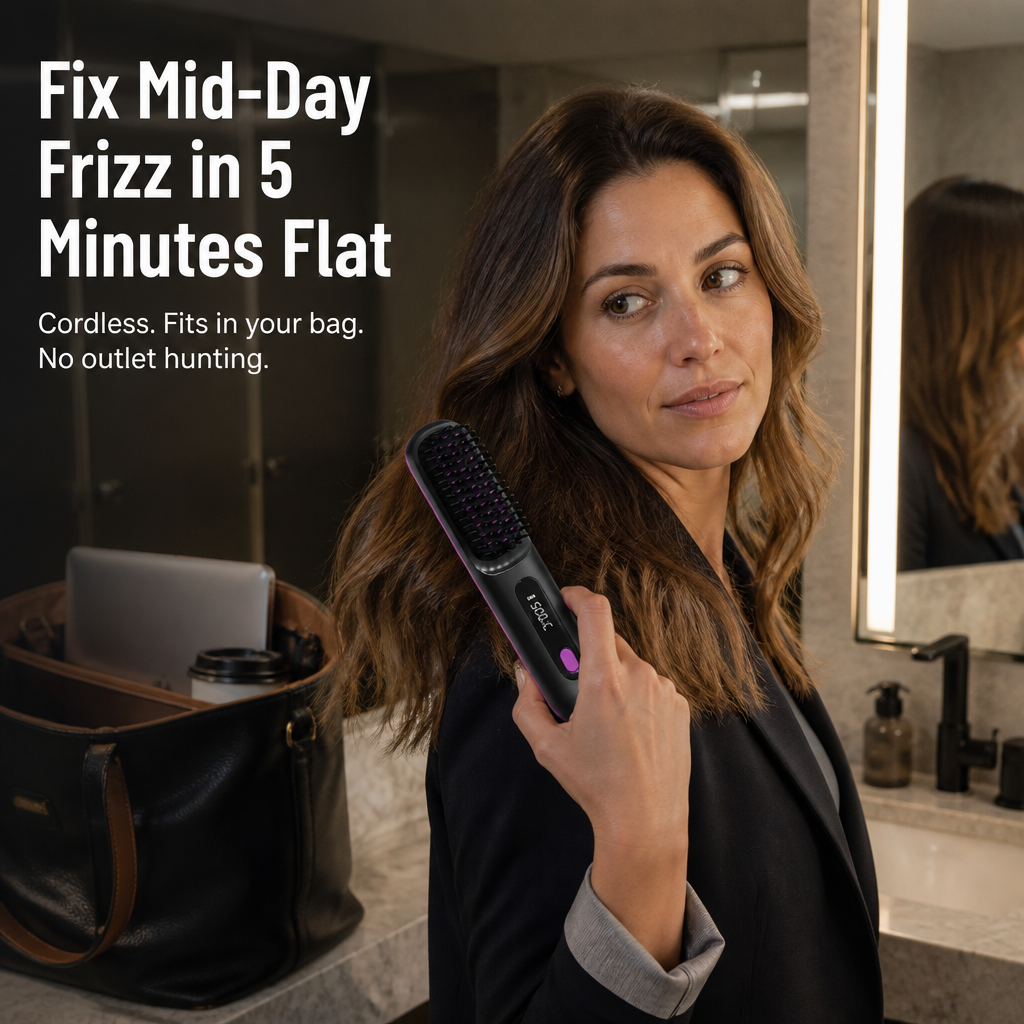 CordMaster — Smooth Mid-Day Frizz Anywhere, No Outlet or Cord Required - Lamylie