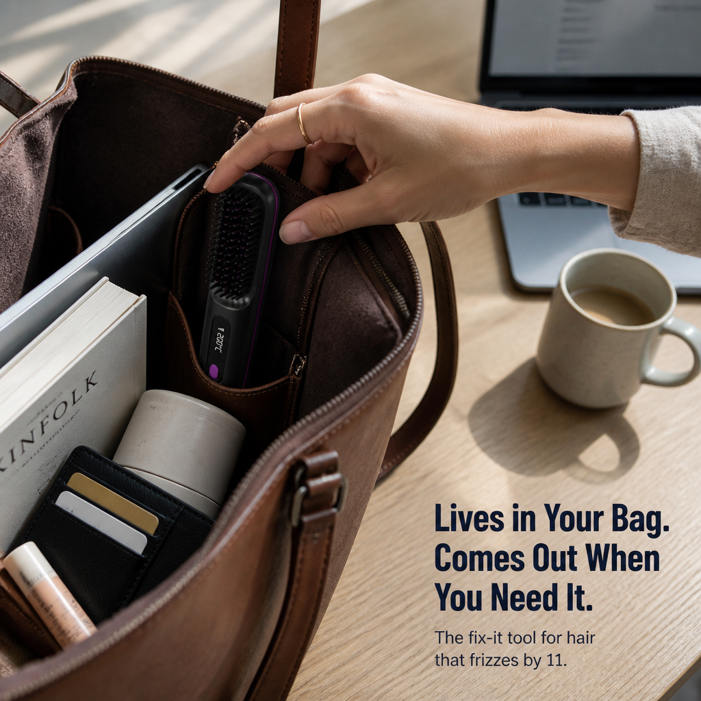CordMaster — Smooth Mid-Day Frizz Anywhere, No Outlet or Cord Required - Lamylie