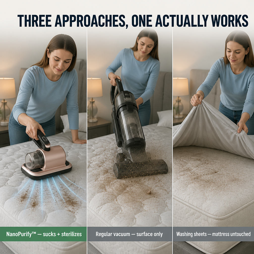 NanoPurify — Pull Hidden Dust Mites Out of Your Mattress in One Pass - Lamylie