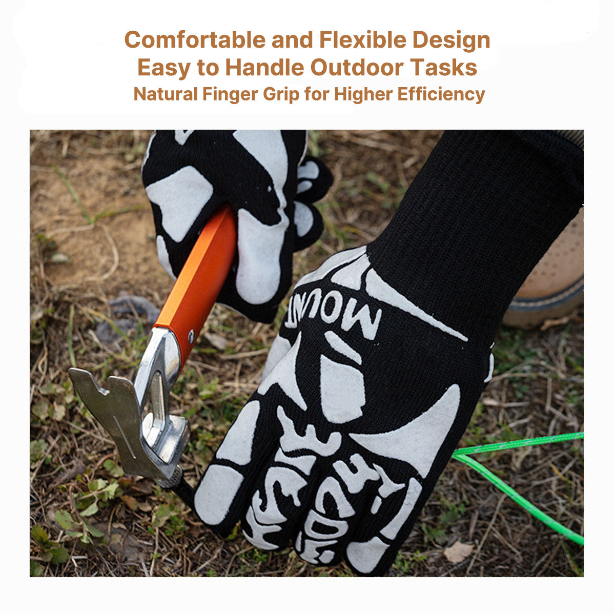 Outdoor Cooking Gloves for High Temperatures - Heat Resistant - Lamylie
