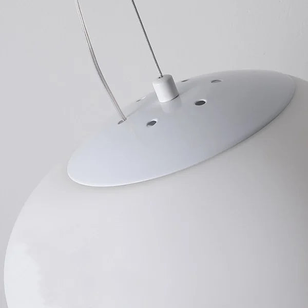 Glas-Pendelleuchte Milchweiß Mundgeblasen | Modernes minimalistisches Design mit sanftem Licht für Esszimmer und Wohnzimmer | 3 Größen verfügbar | Warmweiß 3000K - Lamylie