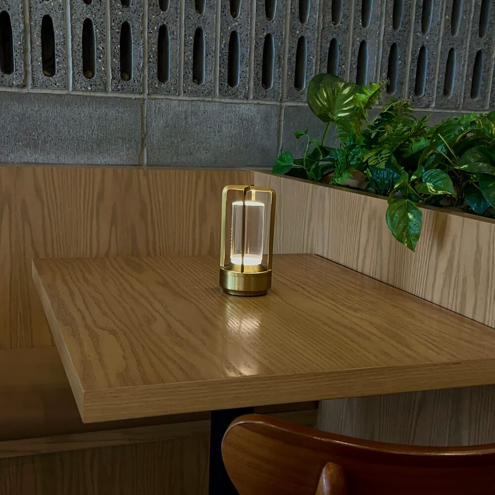 Lumiere Lantern Cordless Crystal Table Lamp - Lamylie