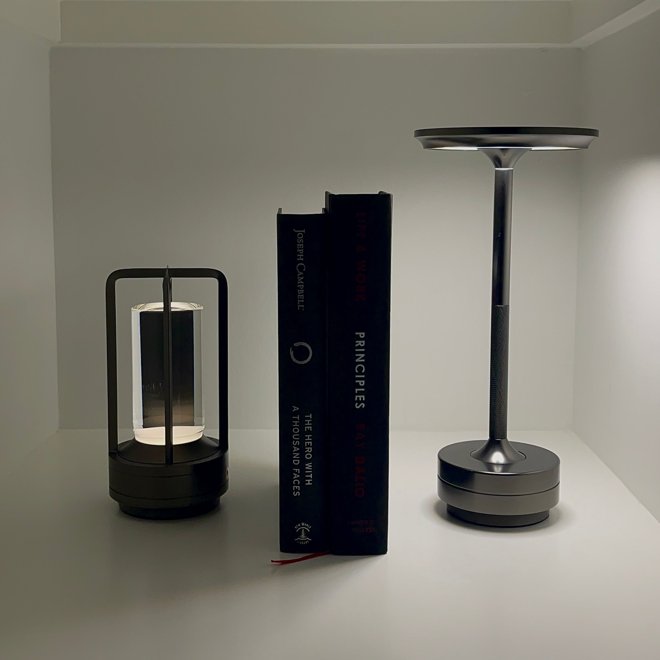 Lumiere Lantern Cordless Crystal Table Lamp - Lamylie
