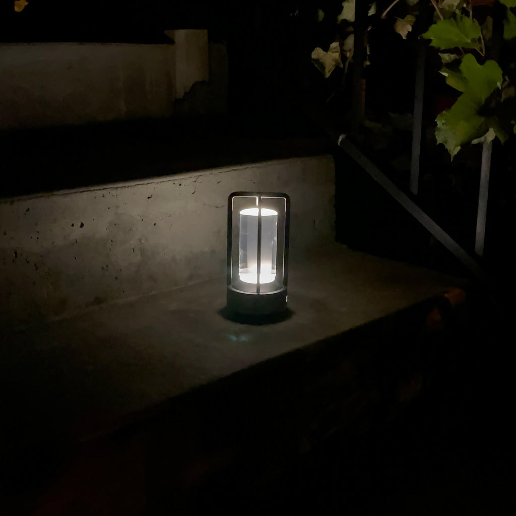 Lumiere Lantern Cordless Crystal Table Lamp - Lamylie