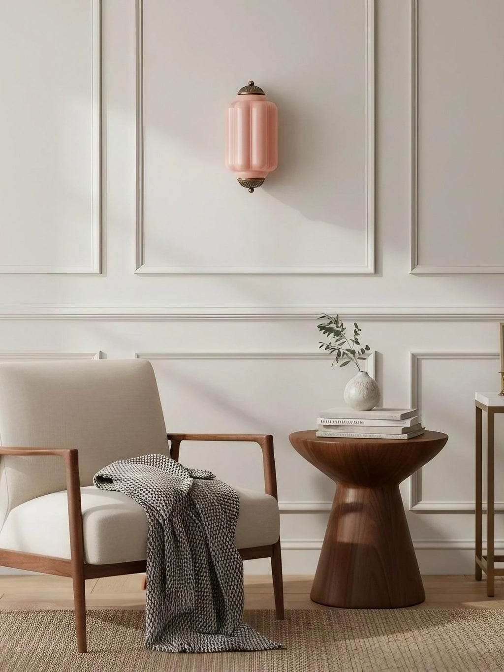 Milk Glass Wall Lamp for Bedroom Hall Scandinavian Style - Lamylie