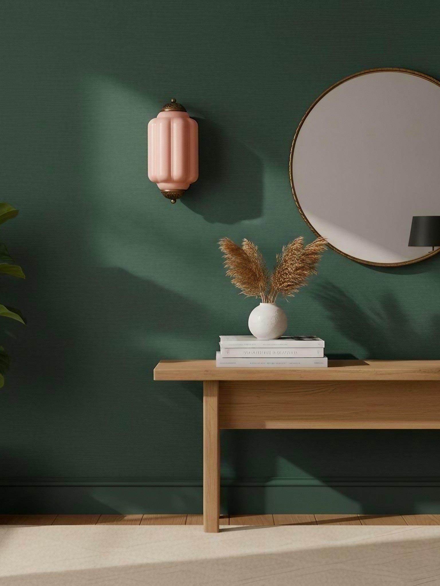 Milk Glass Wall Lamp for Bedroom Hall Scandinavian Style - Lamylie