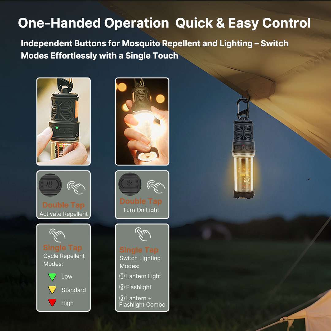 Camping Lantern and Mosquito Zapper Combo for Outdoor Use - Lamylie