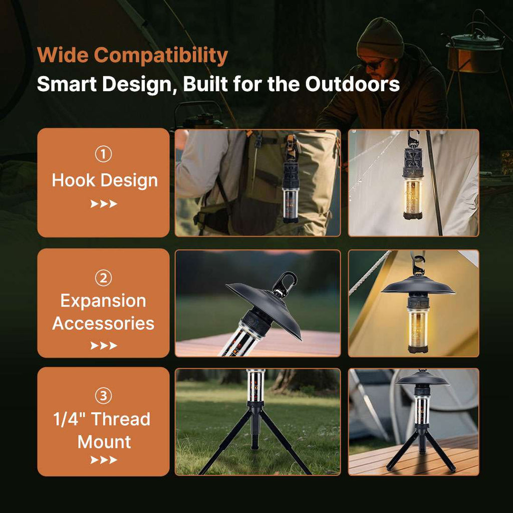Camping Lantern and Mosquito Zapper Combo for Outdoor Use - Lamylie