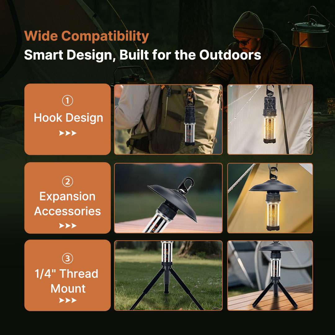 Camping Lantern and Mosquito Zapper Combo for Outdoor Use - Lamylie