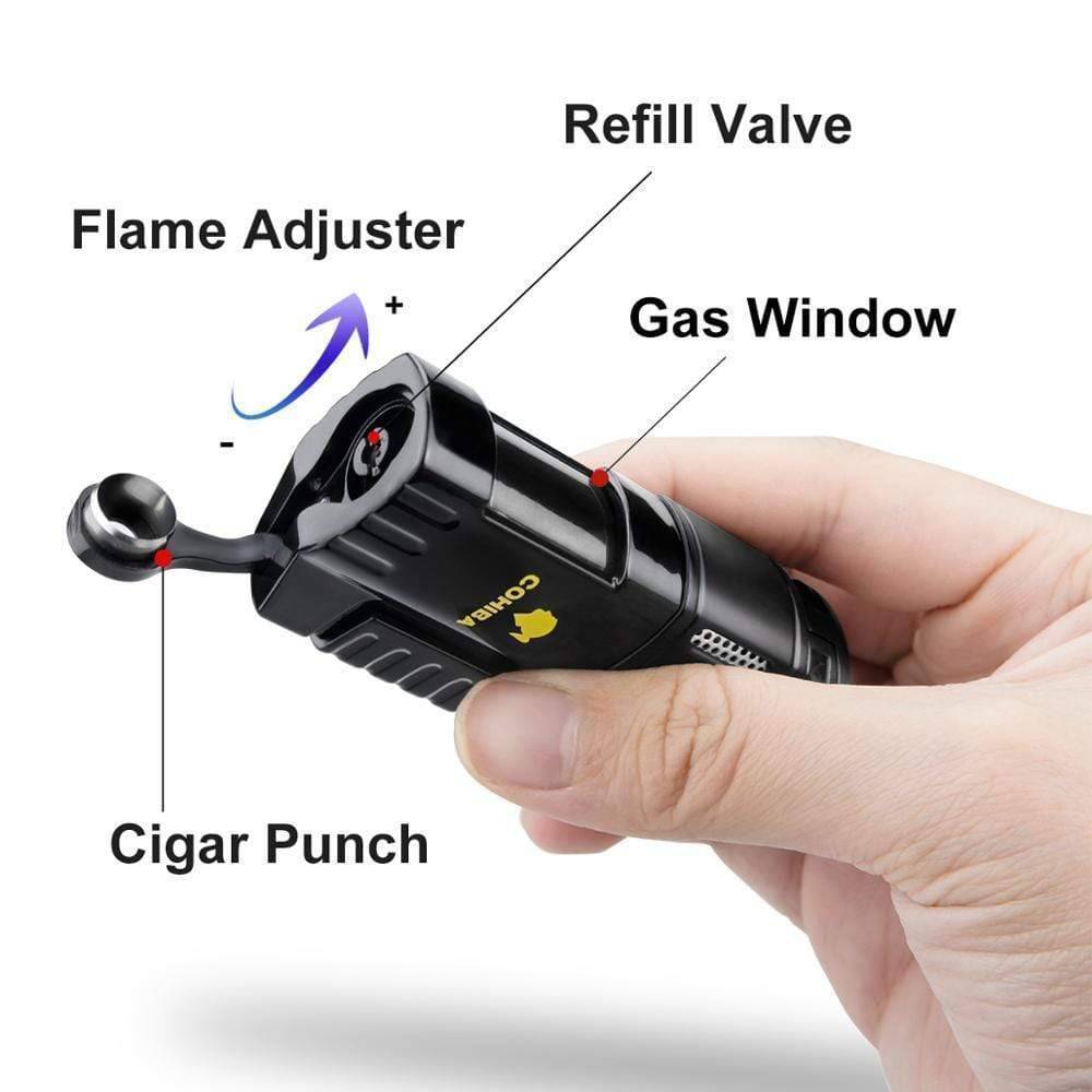 Outdoor 4-Jet Portable Torch Lighter for Activities - Lamylie