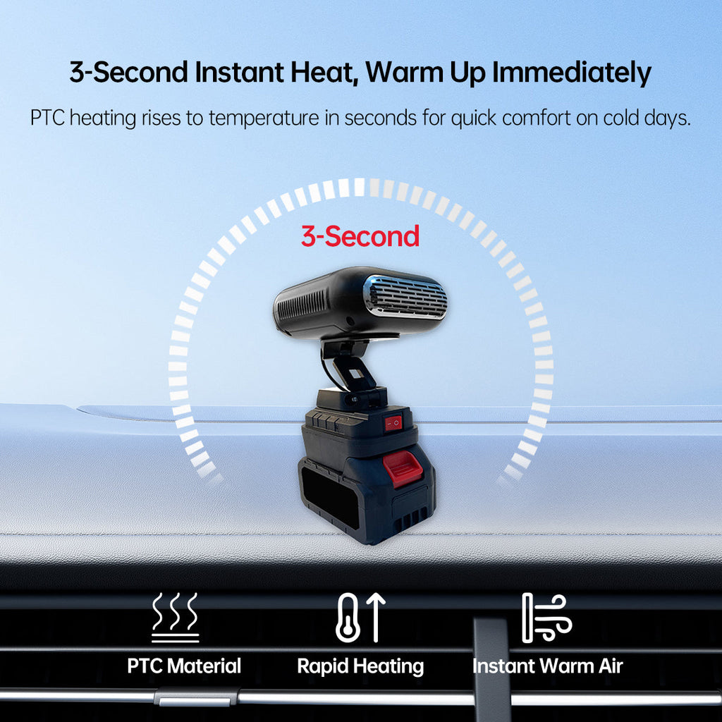 Instant Heating Portable Car Heater - Quick Defrost in 3 Seconds - Lamylie
