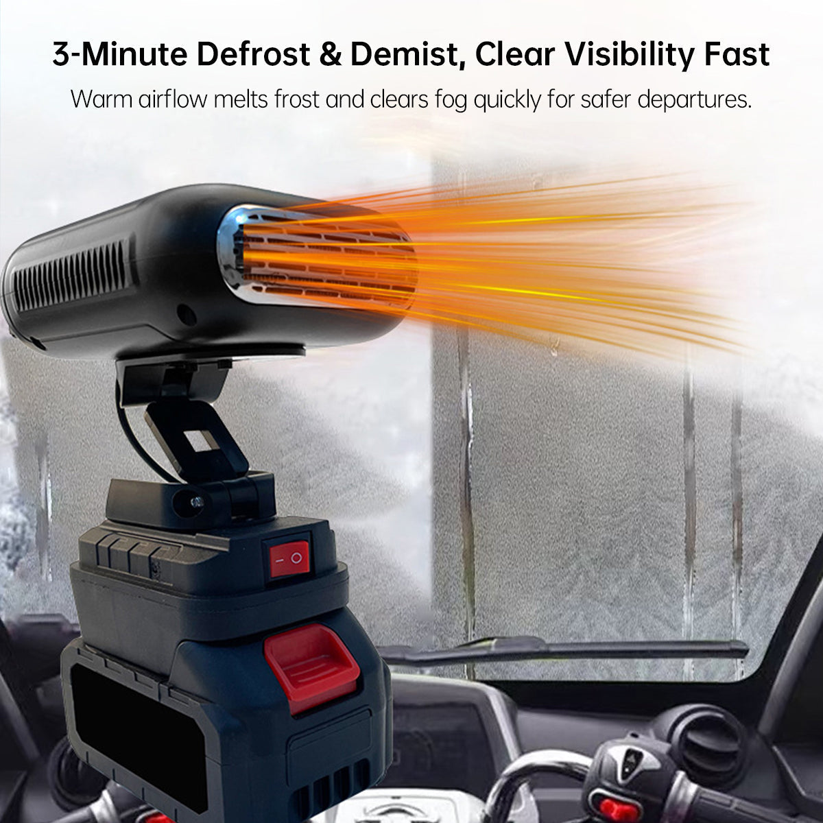 Instant Heating Portable Car Heater - Quick Defrost in 3 Seconds - Lamylie