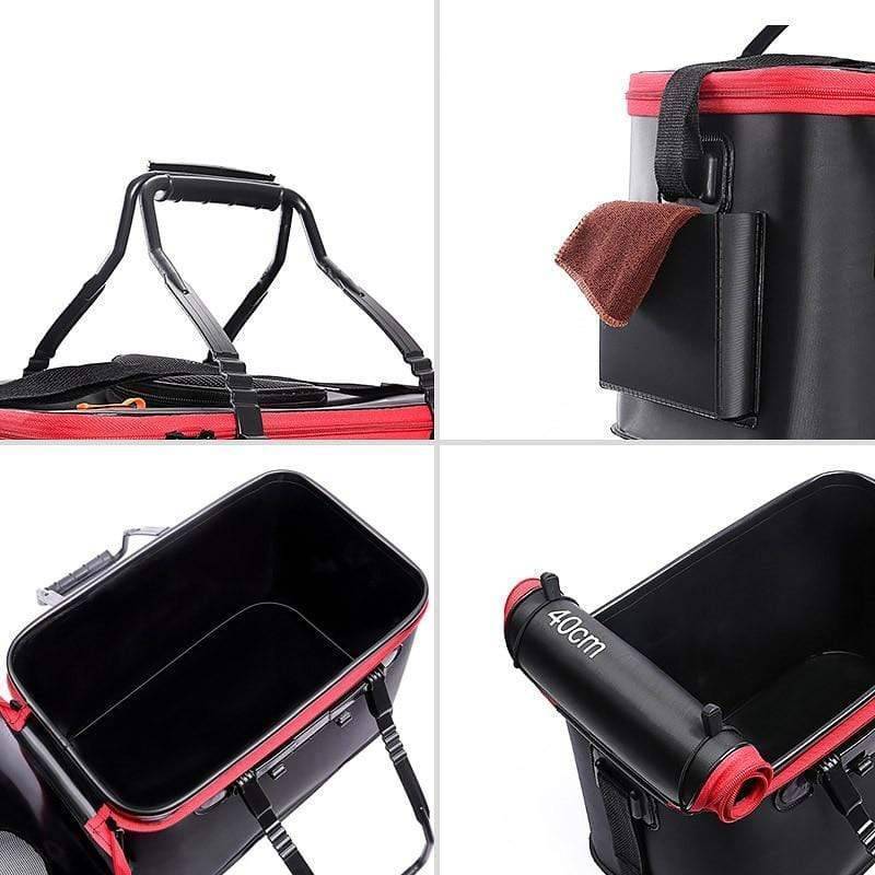 Secchio da pesca con scomparto per l'attrezzatura – Vasca portatile per uso all'aperto - Lamylie