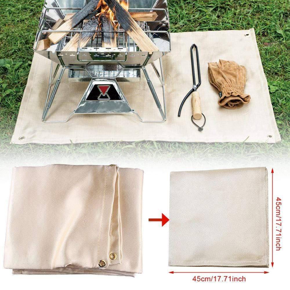 Flame Resistant Mat for Outdoor Camping Fire Protection - Lamylie