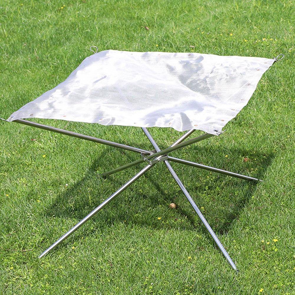 Collapsible Outdoor Fire Pit Stand for Camping and Bonfire Use - Lamylie