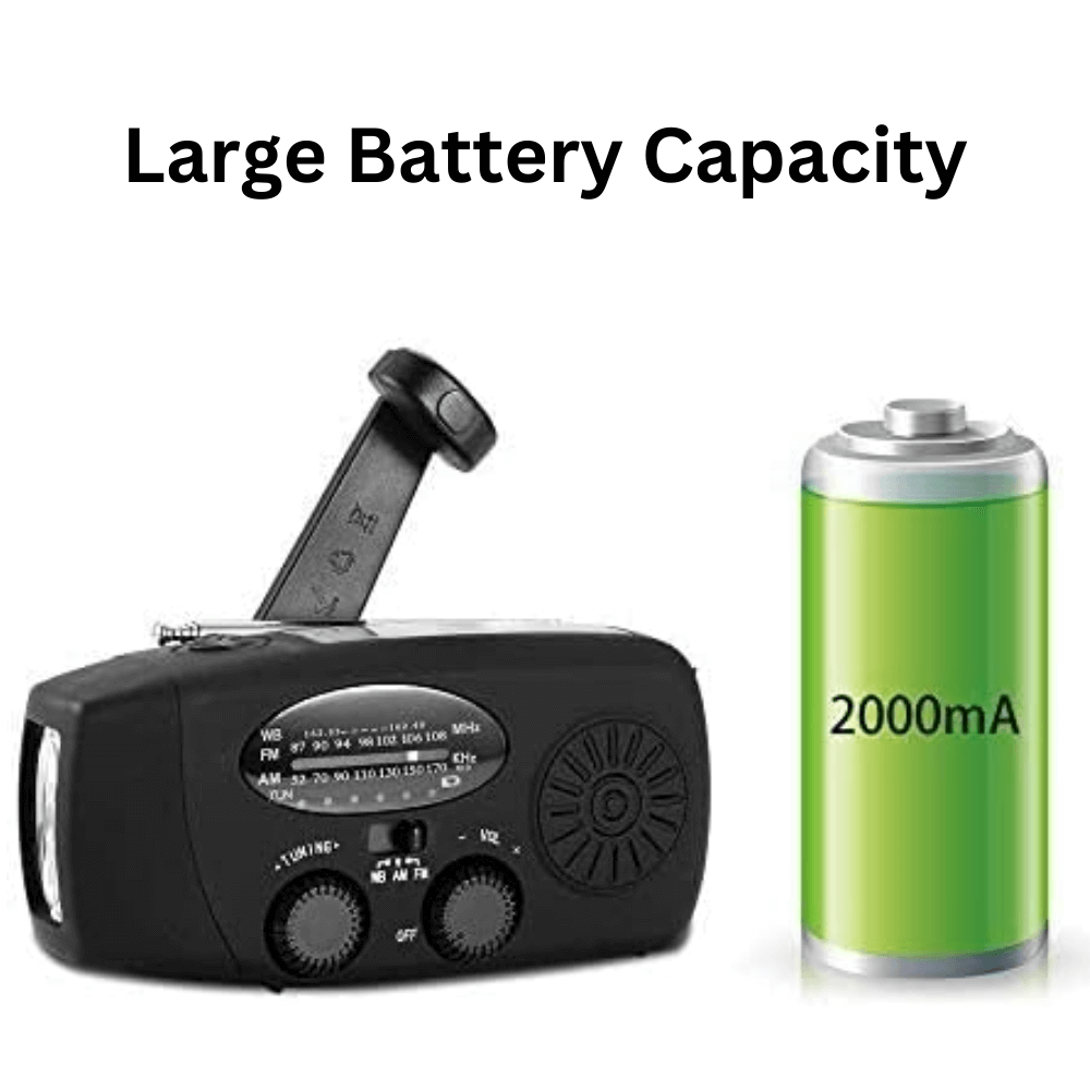 Hand Crank Emergency Radio – Portable Multi-Function Device - Lamylie