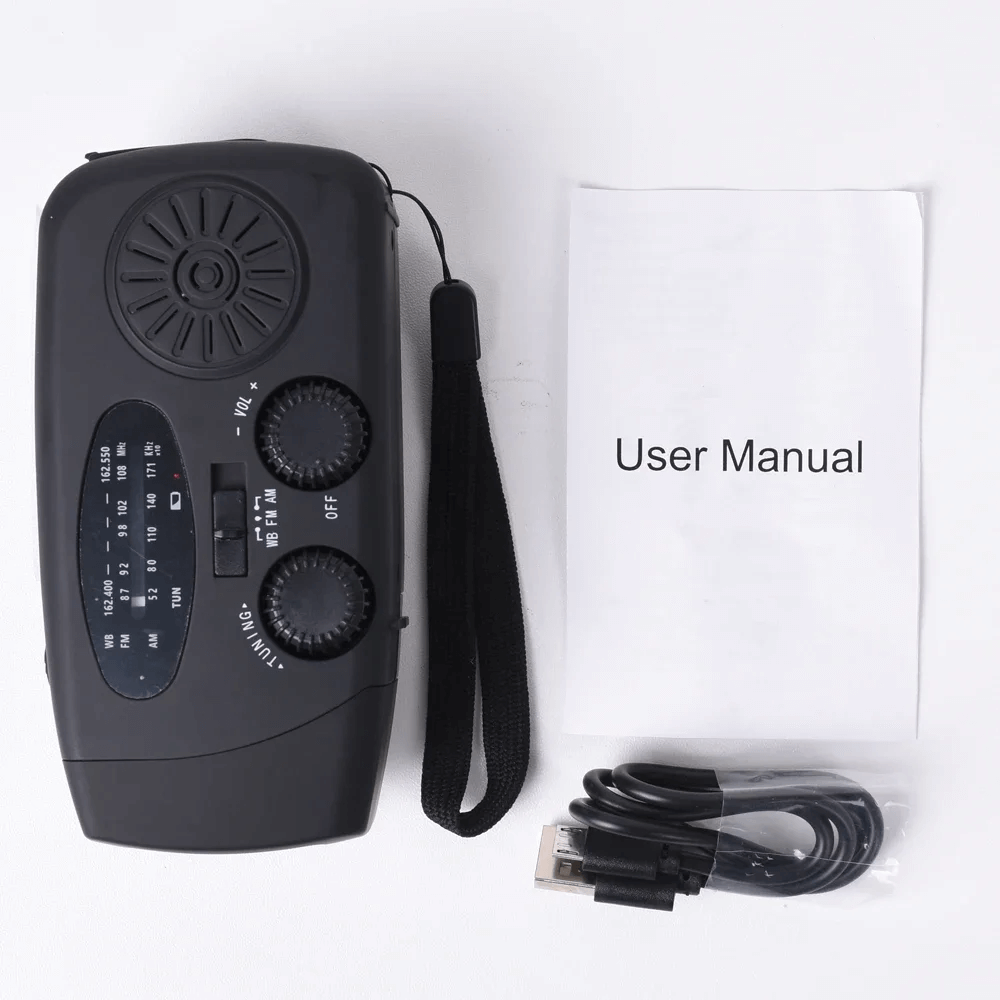 Hand Crank Emergency Radio – Portable Multi-Function Device - Lamylie