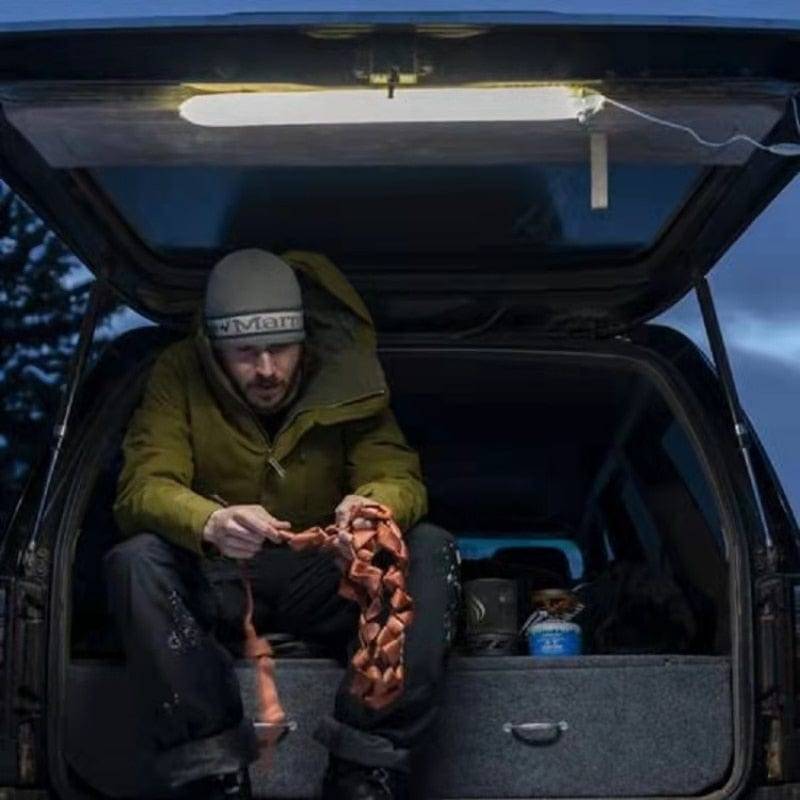 Oppustelig LED-lanterne til camping med magnetisk fod – Bærbart design - Lamylie