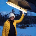 Oppustelig LED-lanterne til camping med magnetisk fod – Bærbart design - Lamylie