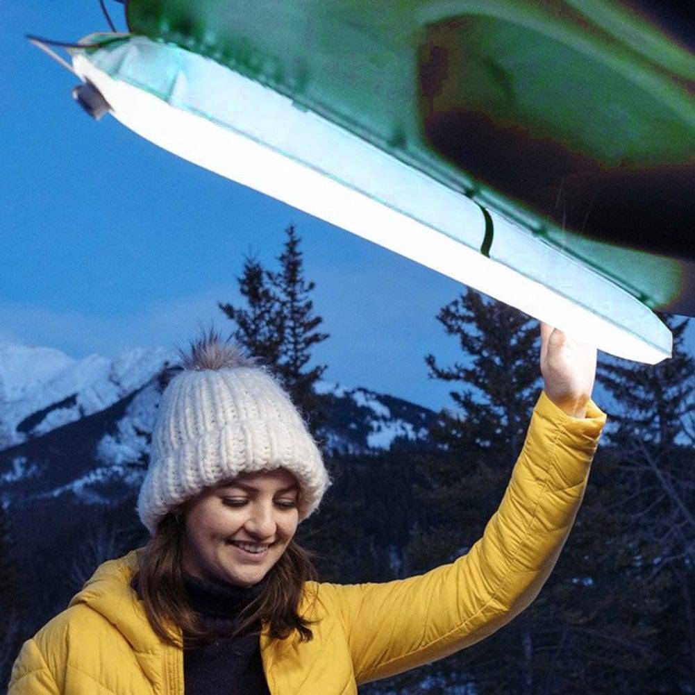 Oppustelig LED-lanterne til camping med magnetisk fod – Bærbart design - Lamylie