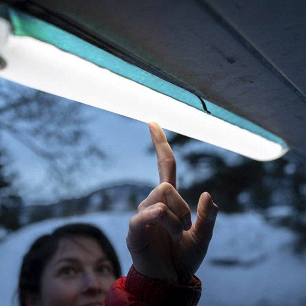 Oppustelig LED-lanterne til camping med magnetisk fod – Bærbart design - Lamylie