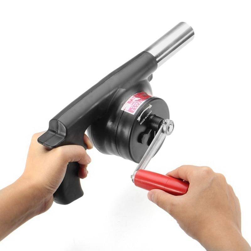 Outdoor Cooking Hand-Crank BBQ Blower – Portable Manual Fan - Lamylie