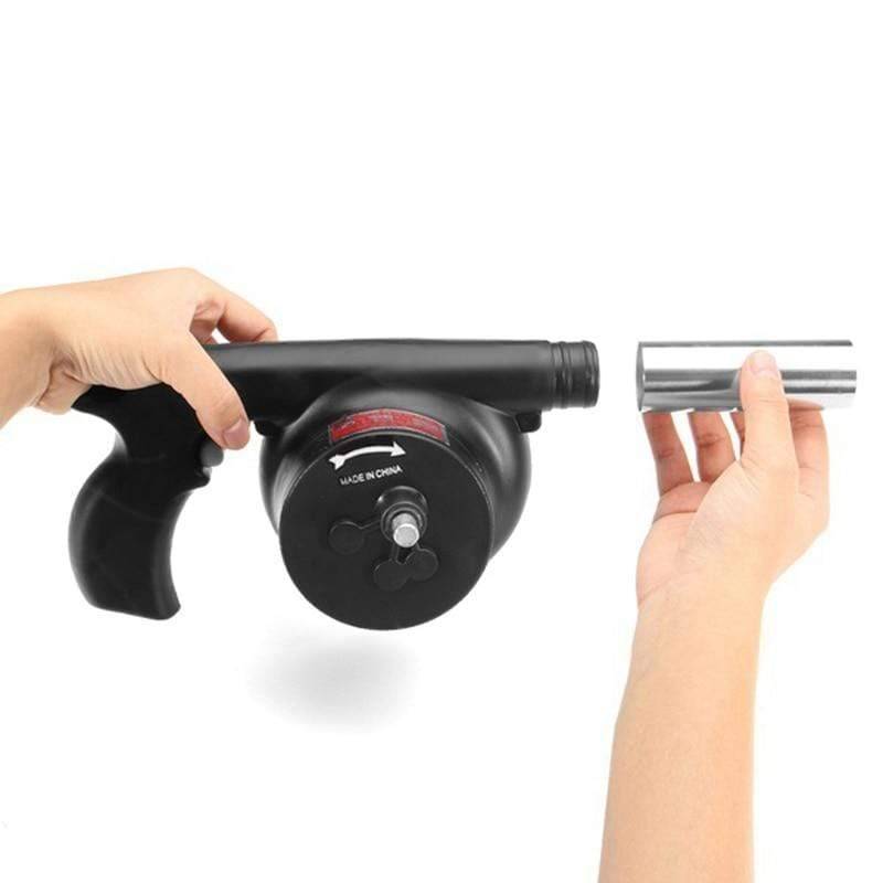 Outdoor Cooking Hand-Crank BBQ Blower – Portable Manual Fan - Lamylie