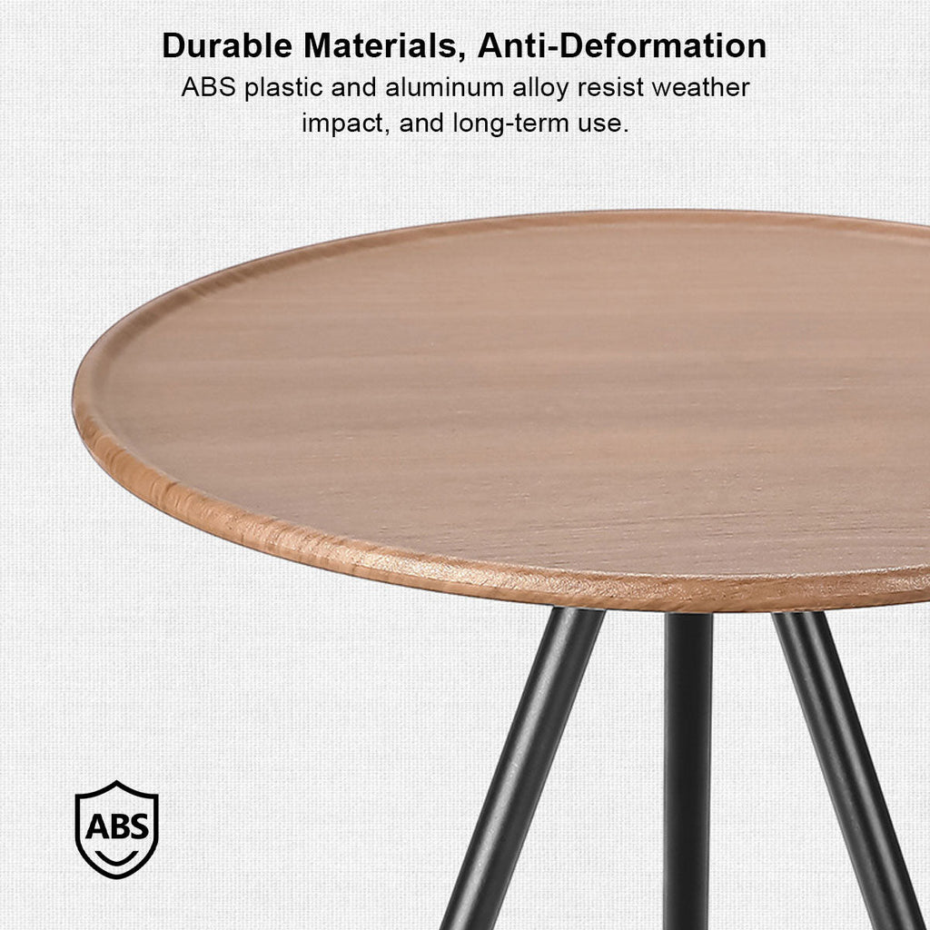 Runder Campingtisch mit Netzfach – tragbares Design - Lamylie