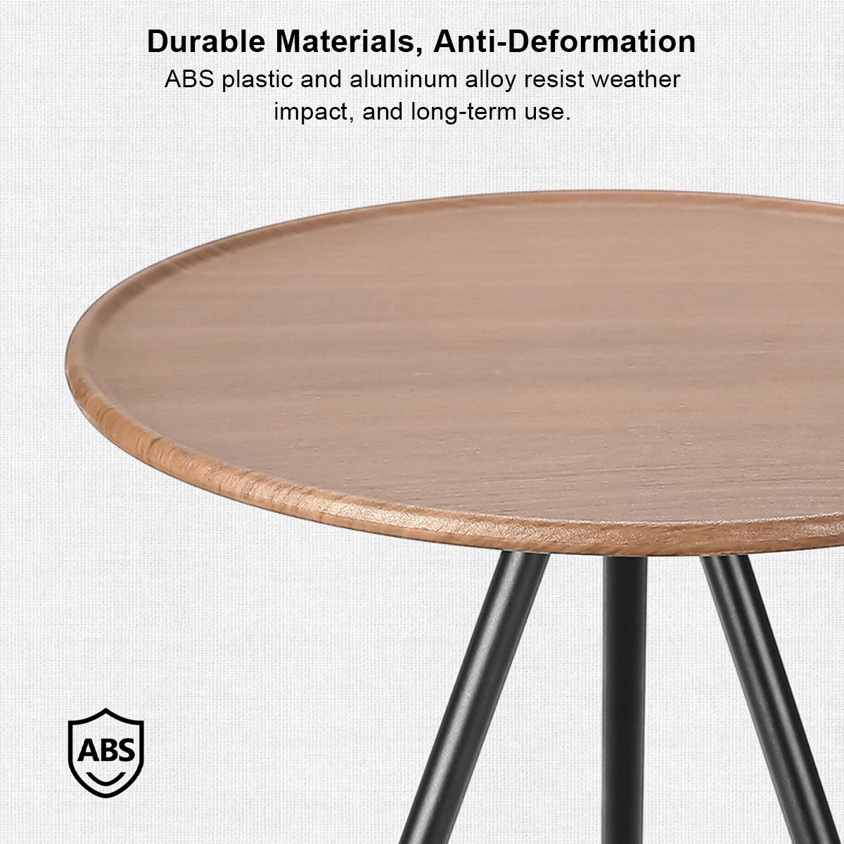 Runder Campingtisch mit Netzfach – tragbares Design - Lamylie