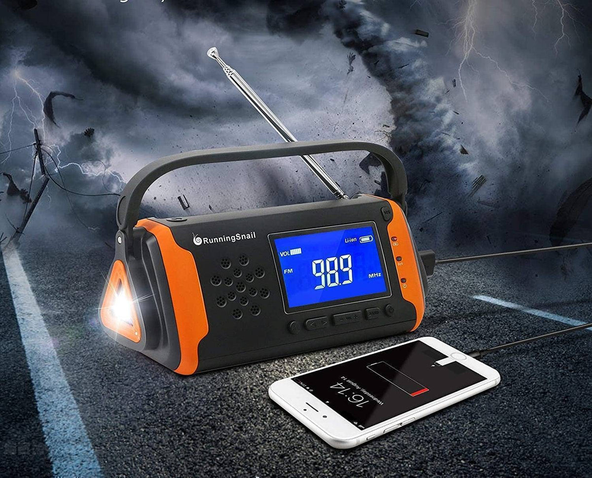 Emergency Solar Radio with Flashlight and Power Bank – Portable Design - Lamylie