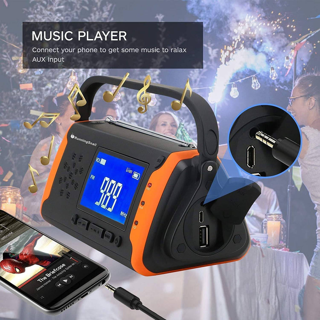 Emergency Solar Radio with Flashlight and Power Bank – Portable Design - Lamylie