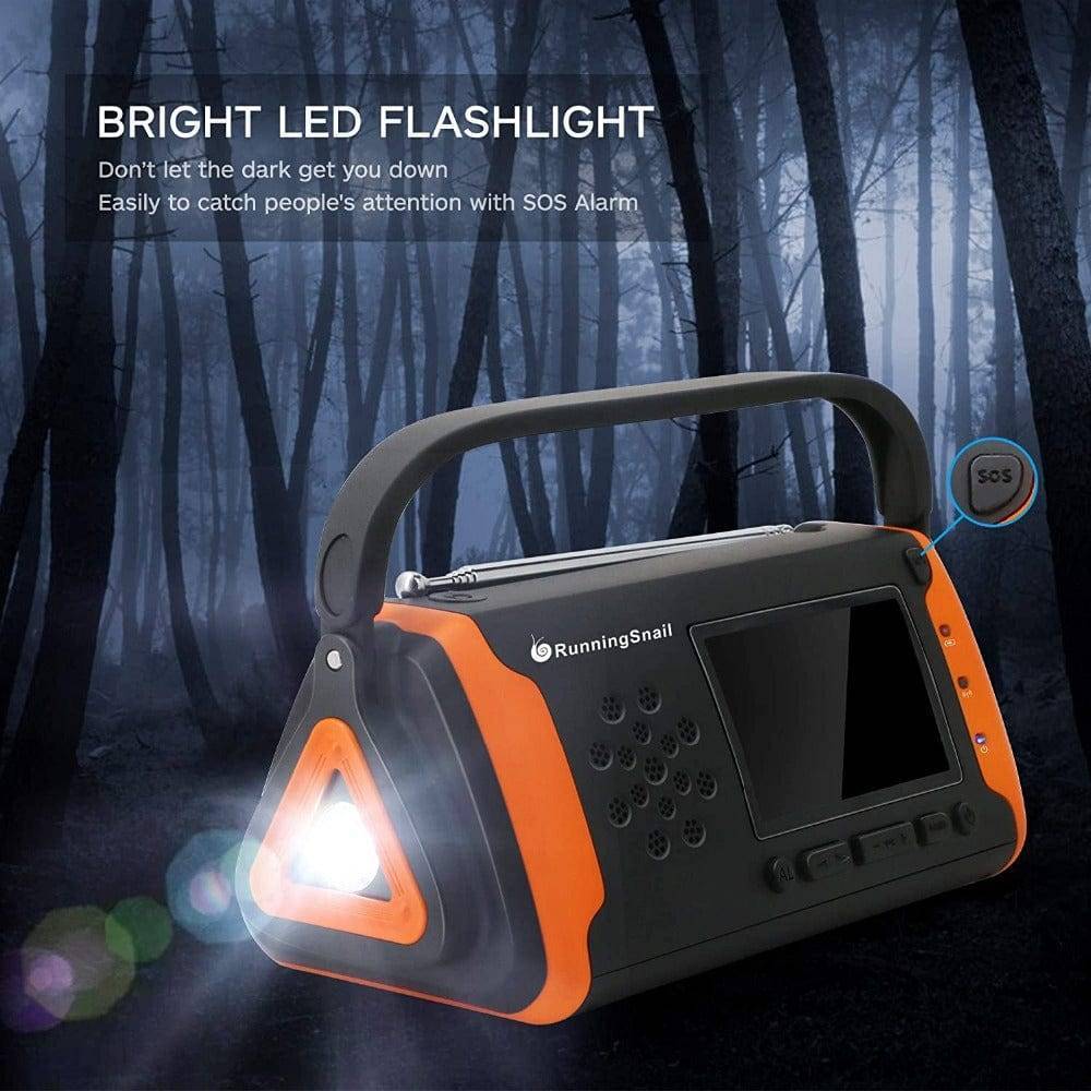Emergency Solar Radio with Flashlight and Power Bank – Portable Design - Lamylie