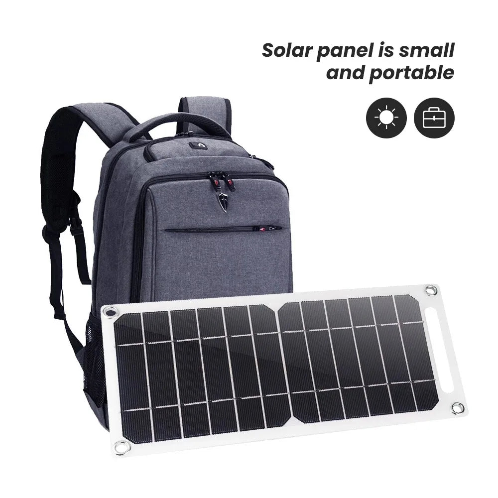 Panneau solaire de recharge extérieur avec USB – Source d’alimentation portable - Lamylie