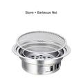 Outdoor Cooking Charcoal BBQ Grill – Portable Stainless Steel Design - Lamylie