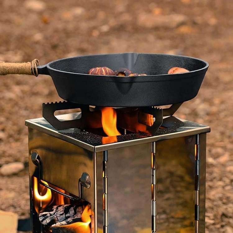 Outdoor Cooking Stove – Portable Wood Burner for Camping - Lamylie