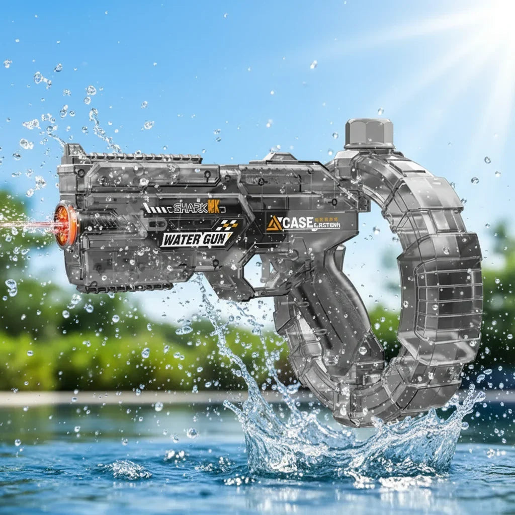 Electric Water Gun for Kids | Fun Outdoor Toy with Large Reservoir for Summer Water Fun - Lamylie
