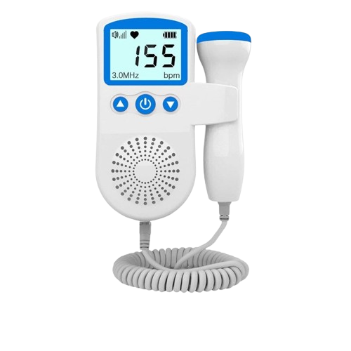 Monitor Doppler fetale portatile per donne in gravidanza | Ascolta il battito cardiaco del bambino a casa | Monitoraggio prenatale sicuro - Lamylie