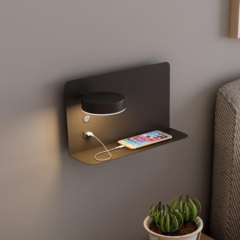 Adjustable LED Wall Lamp for Bedside with USB Charging Port - Lamylie