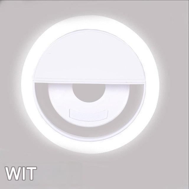 Luce ad anello LED a clip per foto e video – Illuminazione portatile per selfie e chiamate - Lamylie