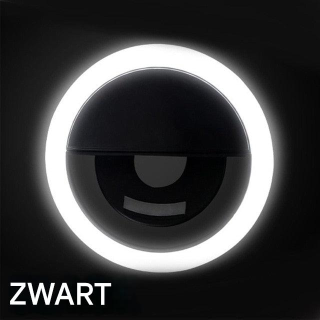 Luce ad anello LED a clip per foto e video – Illuminazione portatile per selfie e chiamate - Lamylie