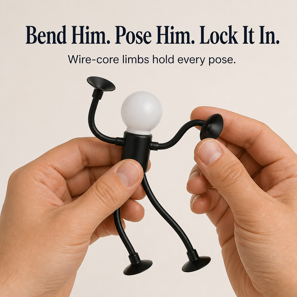 LumaEase — Pose a Warm-Glow Lamp Buddy Onto Any Shelf, Desk or Bedside - Lamylie
