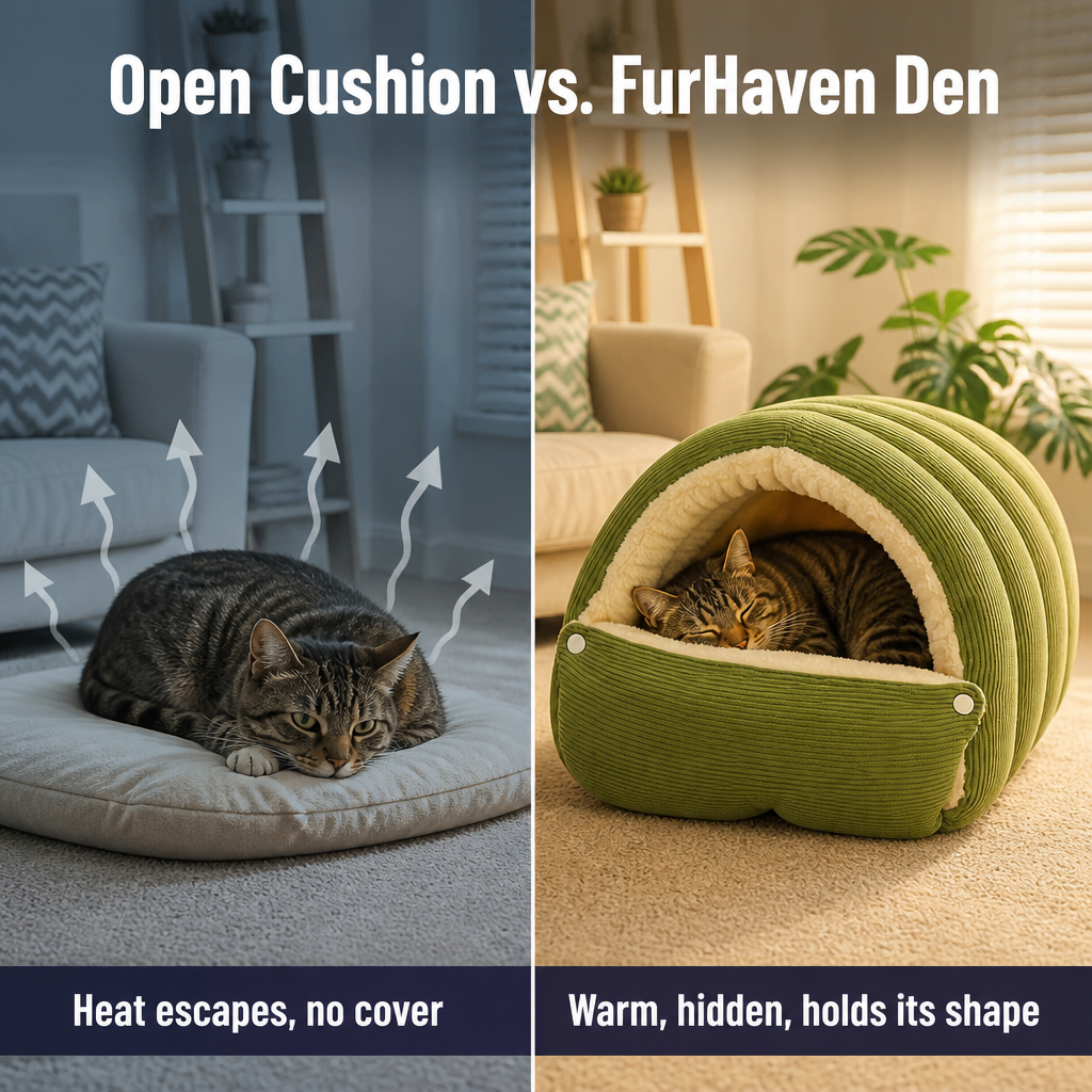FurHaven — Envolva-a num refúgio autoaquecido que ela vai adotar durante todo o inverno - Lamylie