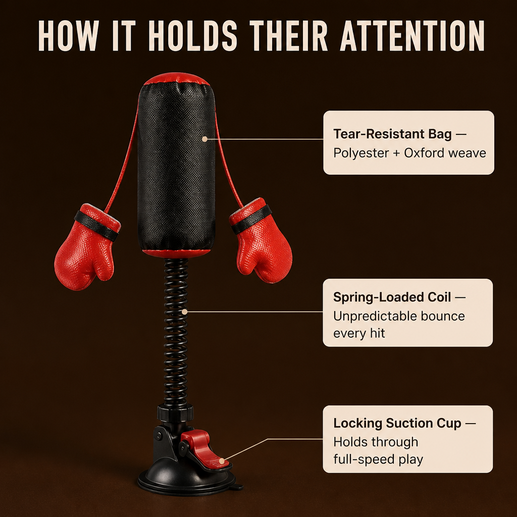 PouncePulse — Burn Off Indoor Cat Energy with Spring-Loaded Boxing Action - Lamylie