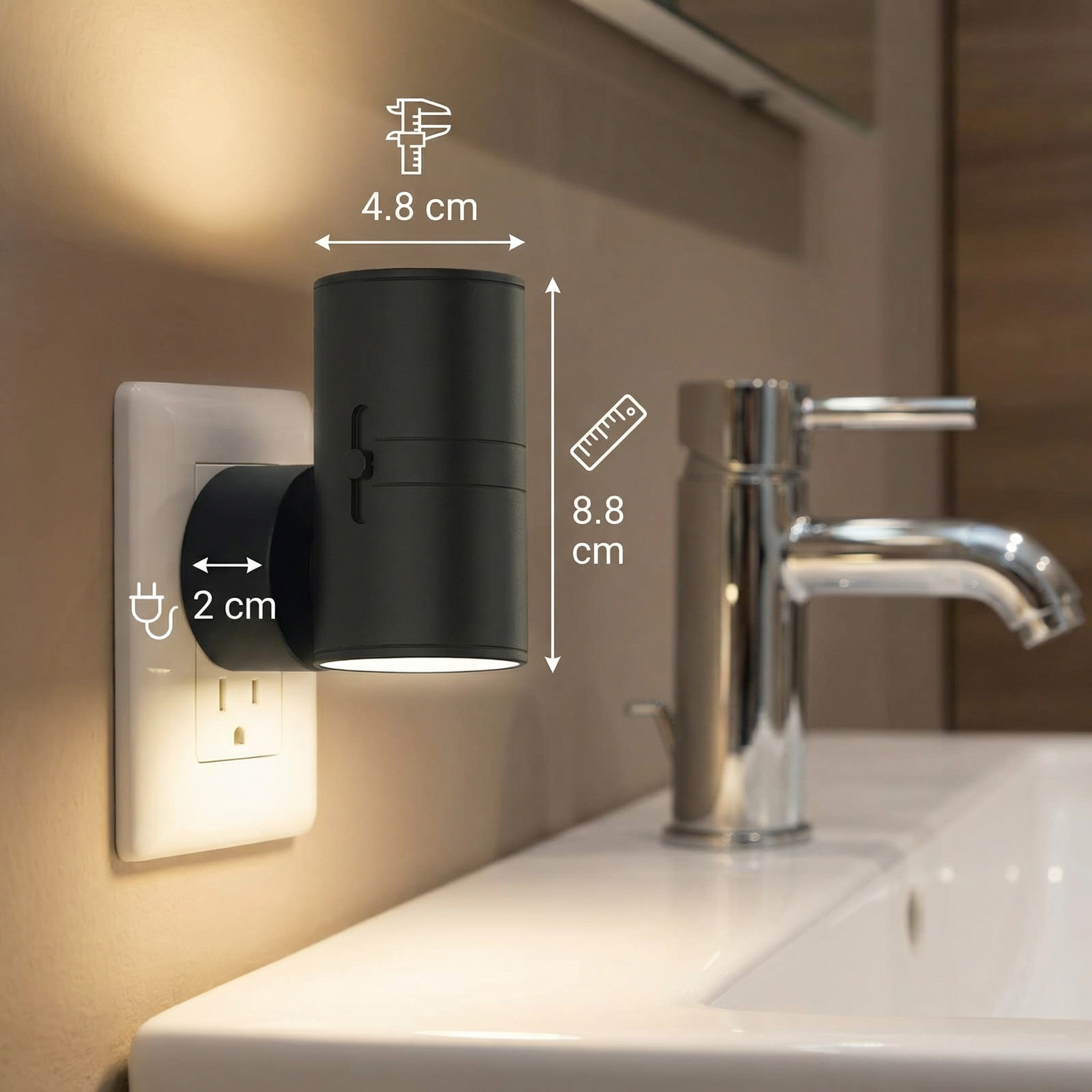 Night Light with Light Sensor for Wall Outlet - Lamylie