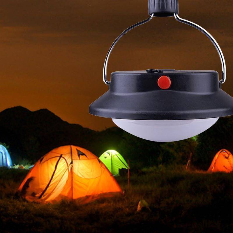 LED svítilna na kempování s dobíjecí baterií a stínidlem – Lamylie