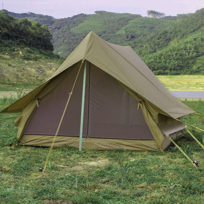 Tenda de cúpula verde para campismo ao ar livre – estilo retro - Lamylie