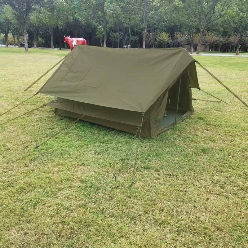 Tenda de cúpula verde para campismo ao ar livre – estilo retro - Lamylie