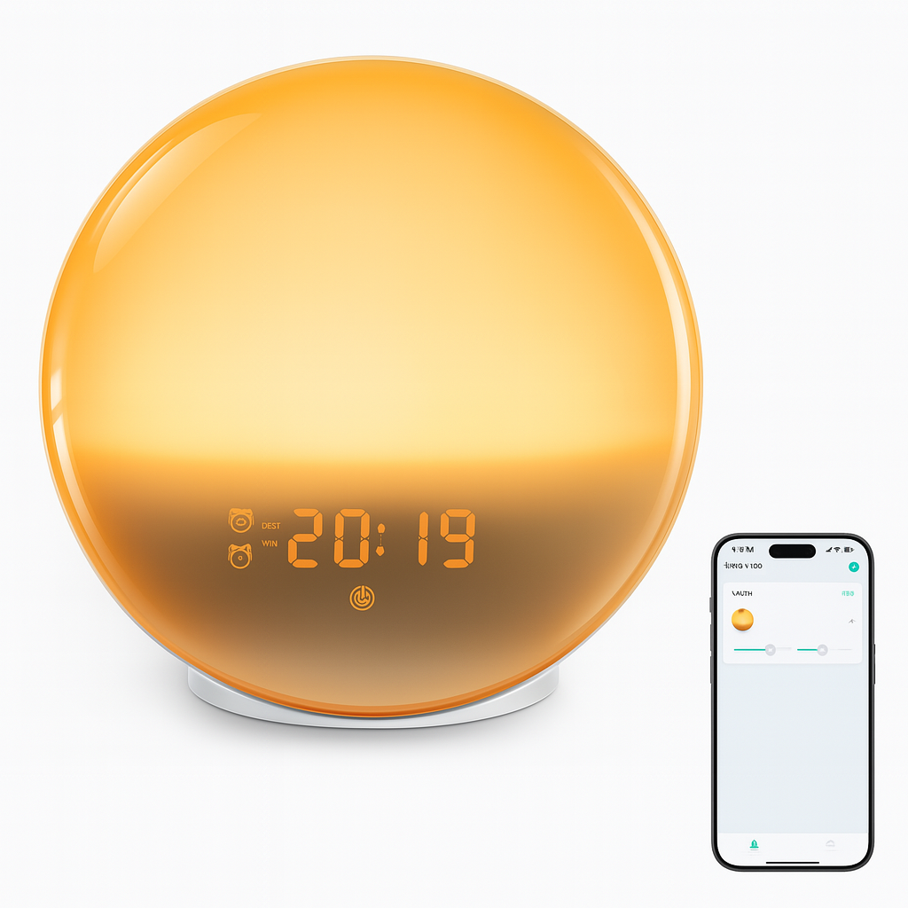 Smart Alarm Clock with Sunrise Simulation and Light Therapy功能 - Lamylie