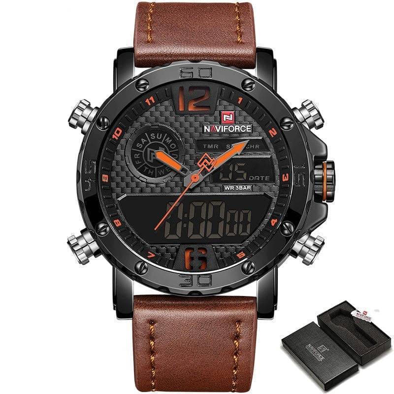 Men's Sport Watch with Dual Displays for Active Lifestyles - Lamylie